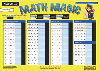 TimeTEX Zaubertafel "Mathematik" Englisch Rechen-Spaß im Zahlenraum bis 100 (90159)
