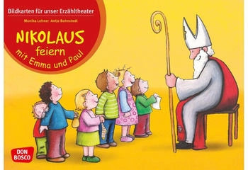 Don Bosco Nikolaus feiern mit Emma und Paul. Kamishibai-Bildkartenset