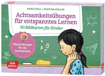 Don Bosco Achtsamkeits&uuml;bungen f&uuml;r entspanntes Lernen. 30 Bildkarten f&uuml;r Kinder