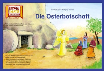 Hase und Igel Kamishibai: Die Osterbotschaft 6 Bildkarten für das Erzähltheater Burger (u. a.)