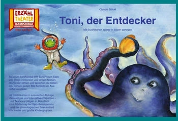 Hase und Igel Toni, der Entdecker / Kamishibai Bildkarten 6 Bildkarten für das Erzähltheater