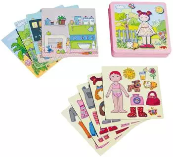 HABA Kreativ Lernspiel Box Magnetspiele Anziehpuppe Lilli