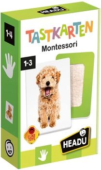 Headu Montessori Tastkarten - Beobachten, berühren und fühlen! Lernspiel für Kinder 1-4 Jahre (DE52460)
