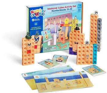 Learning Resources MathLink Würfel Zahlenblöcke 21-30 Aktivität Set