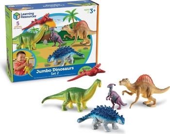 Learning Resources Dinosaurier Spielzeug - Jumbo Dinosaurs Set 2 Lernspielzeug