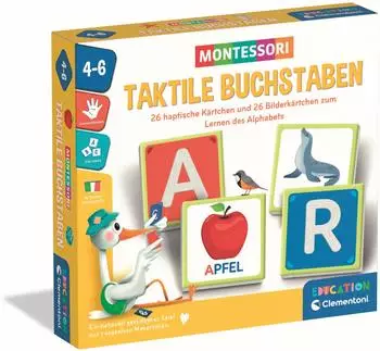 Clementoni Montessori Taktile Buchstaben