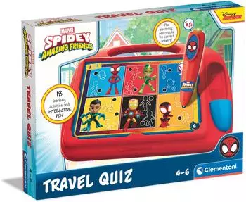 Clementoni Spidey Lernspiel für unterwegs Interaktiver Quiz-Stift 180 Quizfragen
