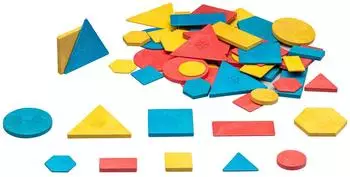 Wissner Logische Bl&ouml;cke geometrische Formen, 60 Teile, RE-Wood (039740.000)
