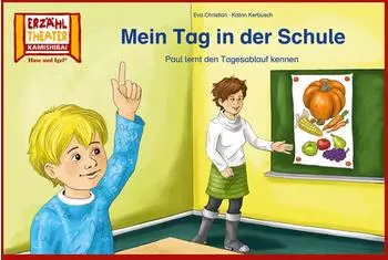 Hase und Igel Mein Tag in der Schule – Kamishibai Bildkarten