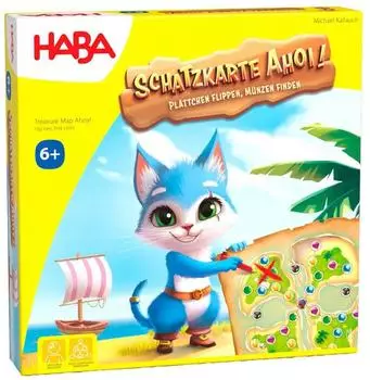 HABA Schatzkarte Ahoi Piraten-Würfelspiel ab 6 Jahren (2011824001)