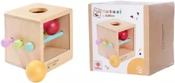 Eichhorn Montessori Box mit Kugeln, Buchenholz, ab 1 Jahr (100006030)