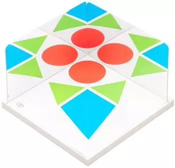 Wissner Spiegelsatz mit St&auml;nder, Symmetrie-Musterkarten, 150x100mm (081520.000)
