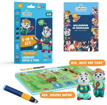 Edurino Doppelstarterset Asa 1 & 2 – Unsere Natur & Welt der Tiere