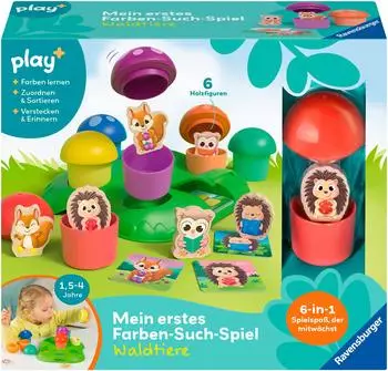 Ravensburger Play+ Mein erstes Farben-Suchspiel: Waldtiere, ab 1,5 Jahre (12034124)