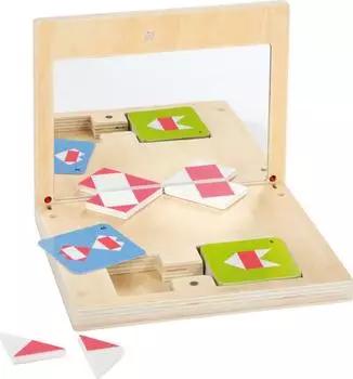 Small Foot Design Symmetriespiel mit Spiegel Educate, Holz (12463)