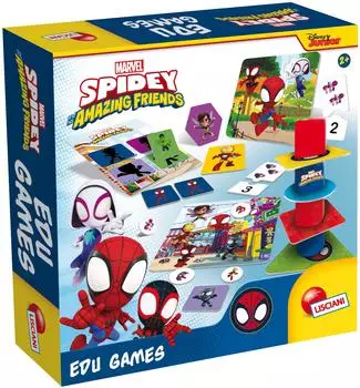 Lisciani Marvel Spidey Edugames, 10 Lernspiele ab 2 Jahren