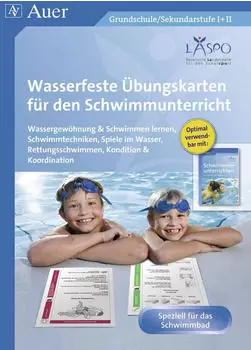 Auer Verlag Wasserfeste &Uuml;bungskarten f&uuml;r den Schwimmunterricht (9783403068570)