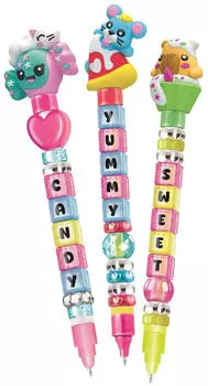 Clementoni Message Pen Foodies DIY Stifte-Set, 3er-Pack (18399)