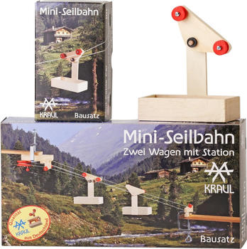 Walter Kraul Mini-Seilbahn mit 2 Wagen und Station Bausatz