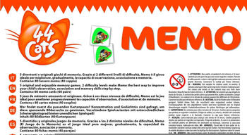 Clementoni Memo Game - 44 Cats (18049)