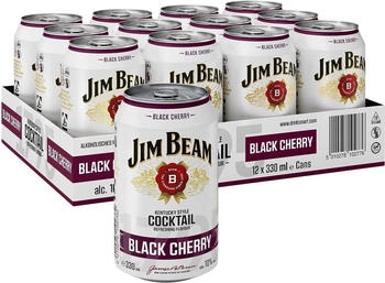 Jim Beam Black Cherry 10% 12x0,33l Dose