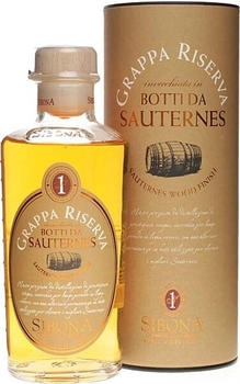 Sibona Grappa Botti da Sauternes 0,5l 44% Sibona Grappa Botti da Sauternes 0,5l 44%