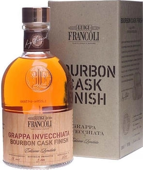 Luigi Francoli Grappa Bourbon Cask Finish 0,5l 40%
