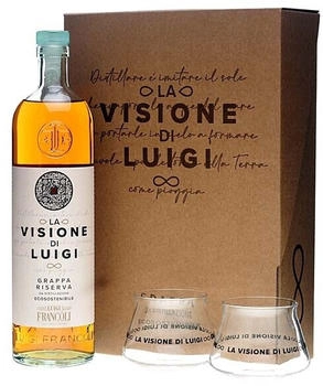 Luigi Francoli La Visione di Luigi Riserva 0,7l 40% Geschenkset