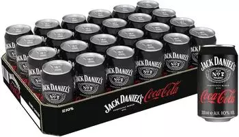 Jack Daniel's & Coca Cola 24x0,33l 10% Dose