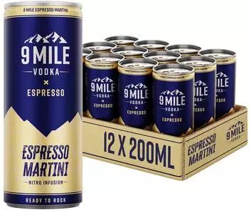 9 Mile Vodka Espresso Martini Premix 12x0,2l Dose