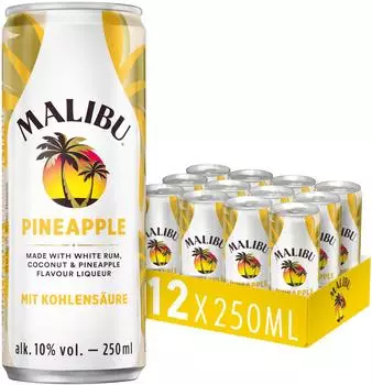 Malibu & Pineapple Dose 10% 12x0,25l