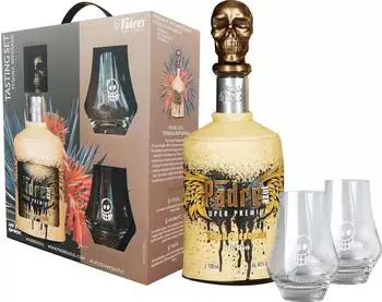 Padre Azul Reposado Tequila Geschenk-Set 40% 0,7l