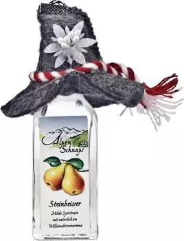 Nannerl Alpenschnaps Steinbeisser Williams 0,02l 35% .