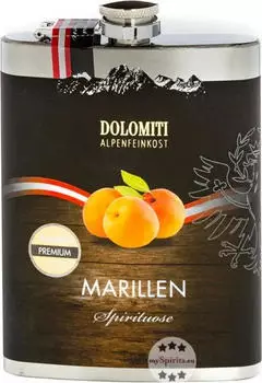 Dolomiti Marillen Premium Spirituose Flachmann 0,2l 35%