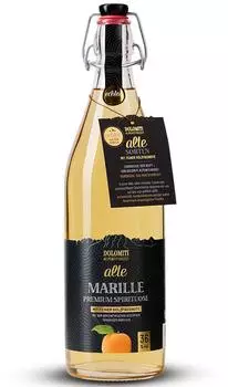 Dolomiti Alte Marille Holzfass Bügelflasche 1l 36%