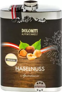 Dolomiti Haselnuss Premium Spirituose Flachmann 0,2l 35%