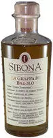 Sibona Grappa di Barolo 0,5 Liter 40 % Vol., Grundpreis: &euro; 37,80 / l