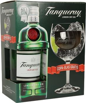 Tanqueray London Dry Gin mit Copa Glas 0,7l 47,3%