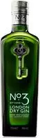 No. 3 Gin No.3 London Dry Gin - Organic Flasche (0,7 Liter), Grundpreis: &euro; 42,71