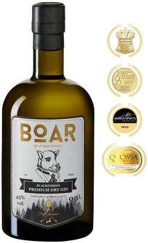 The Blackforest BOAR Distillery BOAR Black Forest Premium Dry Gin 43% 0,5l
