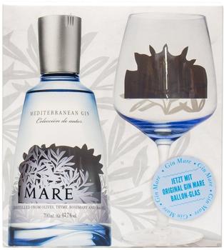 Gin Mare 0,7l 42,7% Geschenkset mit Glas