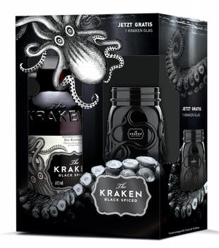 The Kraken Black Spiced 0,7l 40% + Geschenkbox mit Becher