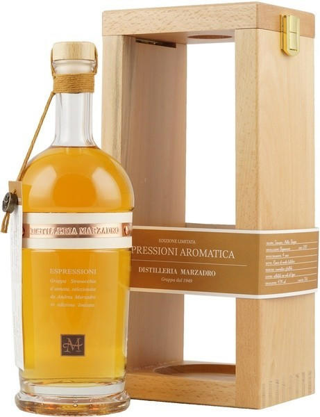 Marzadro Espressioni Aromatica 0,7l 43% + Holzbox