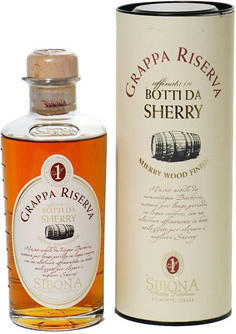 Sibona Grappa Botti da Sherry 44% 0,5l