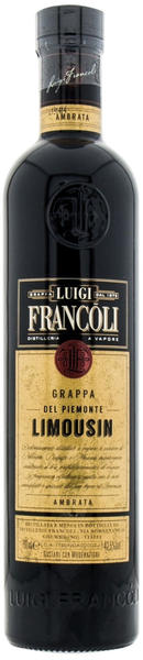 Luigi Francoli Grappa Del Piemonte Limousin Ambrata Barrique 42,5% 0,7l