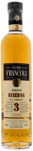 Luigi Francoli Grappa La Riserva 3 Jahre 41,5% 0,7l