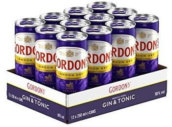 Gordon's London Dry Gin & Tonic 12x0,25l 10% Dose