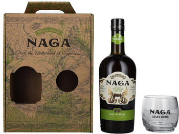 Naga Rum Java Reserve Batavia Arrack Double Cask Aged 0,7l 40% Geschenk-Set