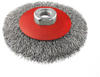 Bosch Accessories Kegelbürste Clean for Metal, gewellt, 100 mm, 0,3 mm, 12500 U/min,