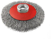 Bosch Accessories Kegelb&uuml;rste Clean for Metal, gewellt, 100 mm, 0,3 mm, 12500 U/min,